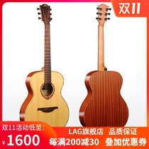 French brand LAG single board folk guitar face single T70A electric box folk guitar playing and singing finger guitar