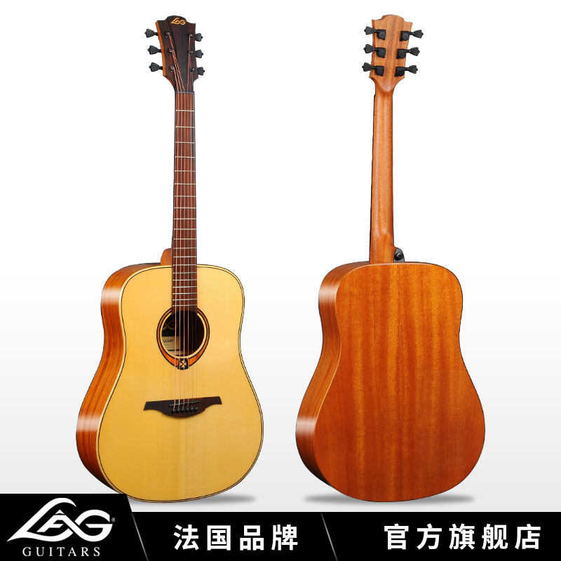 French Brand lag Single Board Folk Music Guitar T88D Singing Finger Single Wood Guitar Matte 41 