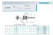 Die Water Pin E2110 4 5 6 8 10 Spray Tube Double Rubber Ring Cooling Fitting Running Water