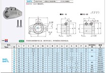 GGrowth SHF guide axle supports SHFL SHFTL12 15 16 16 25 25 30
