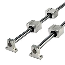 Optical axis Straight heavy rail slide rail sliding table cylindrical guide Wood slider polished rod sliding seat upright