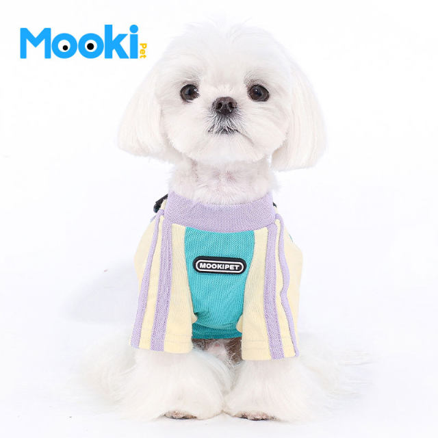 mookipet dog summer clothes Schnauzer Bichon West Highland pet cat ເສື້ອທີເຊີດ summer ບາງໆແລະ handsome