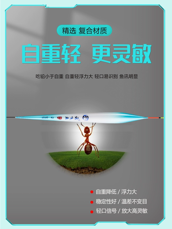 phao câu lục đầu cần Phao nano độ nhạy cao cá chép cỏ mới cá chép bạc và cá chép đầu to vật lớn chống nước du lịch hố đen bộ phao cá bắt mắt phao câu đài siêu nhạy phao câu đem