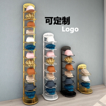 Hat Shelf Show Shelves Landing Multiple Layers Hang Hat Containing Finishing Deity Shelving by wall Clothing Store Cap