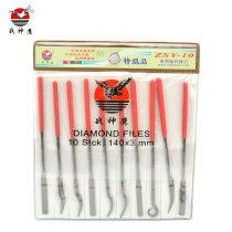 Diamond shaping files 3*140mm special-shaped diamond files special-shaped files set diamond files trimming files