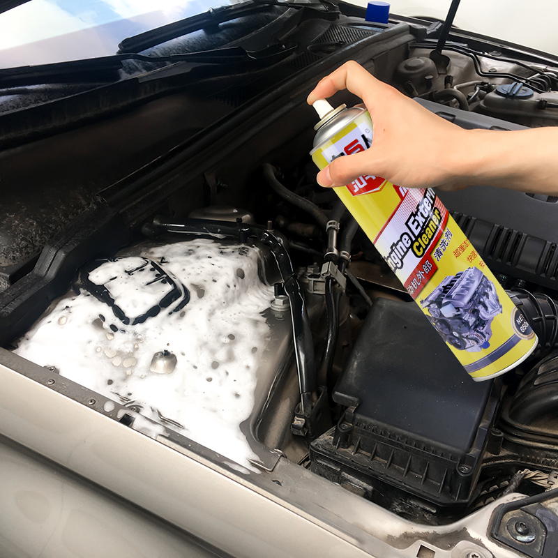 Car engine external cleaning agent engine cabin warehouse appearance to remove heavy oil foam cleaning liquid head water