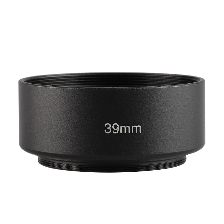 39mm standard light shield aluminum alloy applicable single eye micro single eye camera fixed focal lens screw mouth metal shade