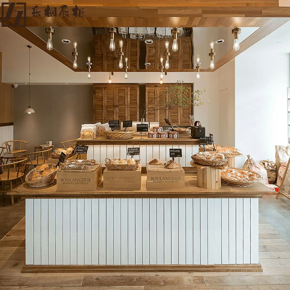 Japanese style Nakajima bread display cabinet custom Nakajima cabinet cake shop model cabinet dining tray cabinet high-end commercial side cabinet