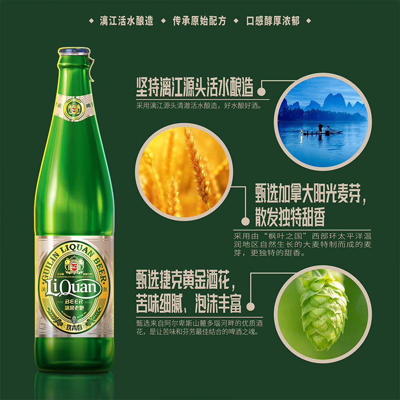 桂林漓泉 新品11度老炮啤酒 580ml*4瓶 天猫优惠券折后￥19.9包邮（￥35.9-16）