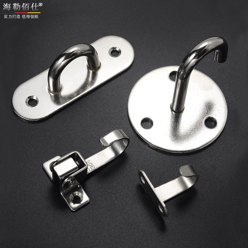 Thickened stainless steel suspended ceiling hook overall cabinet hook ring heavy-duty wind chime lamps hanging lantern fan hook single hook