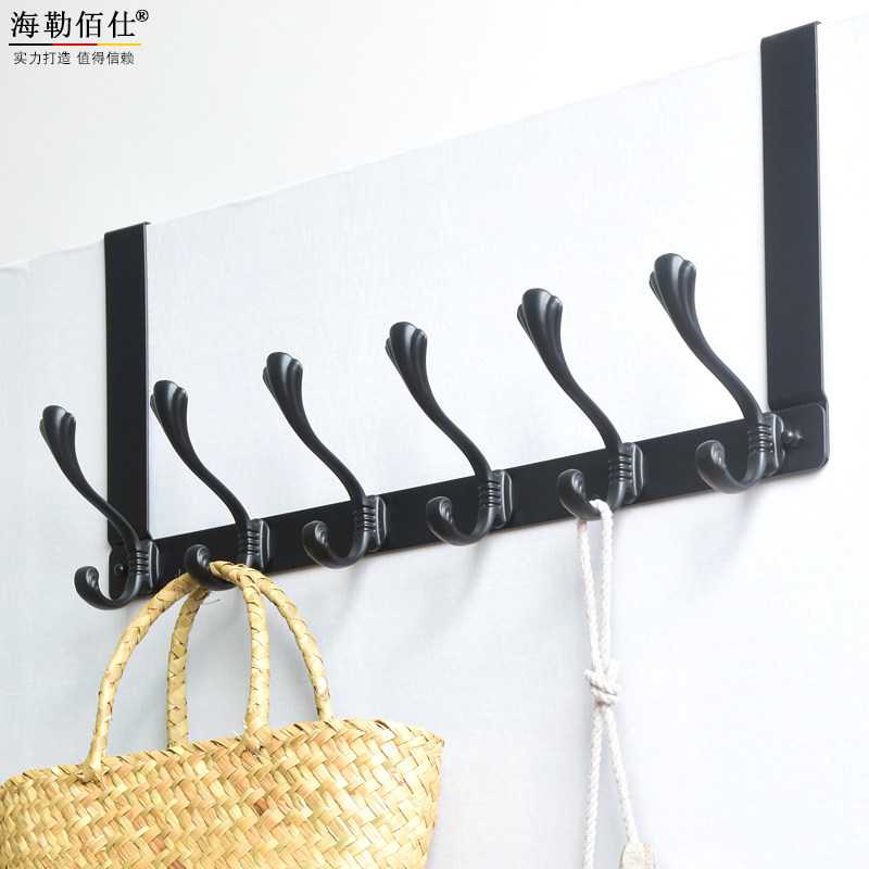 Home door hanger door rear hanger door thickness 6cm5 hook double double row door hanging hanger door rear hook lengthened section