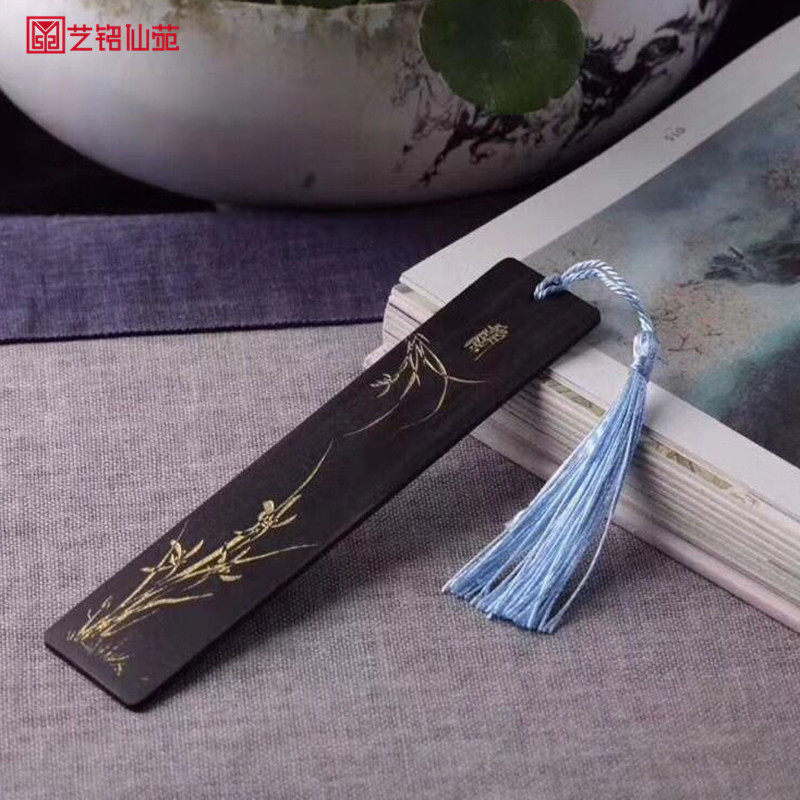 Ultra Damelan Bamboo Daisy Bookmark Set Black Honolulu Bookmark Gift Kit for Students Souvenirs
