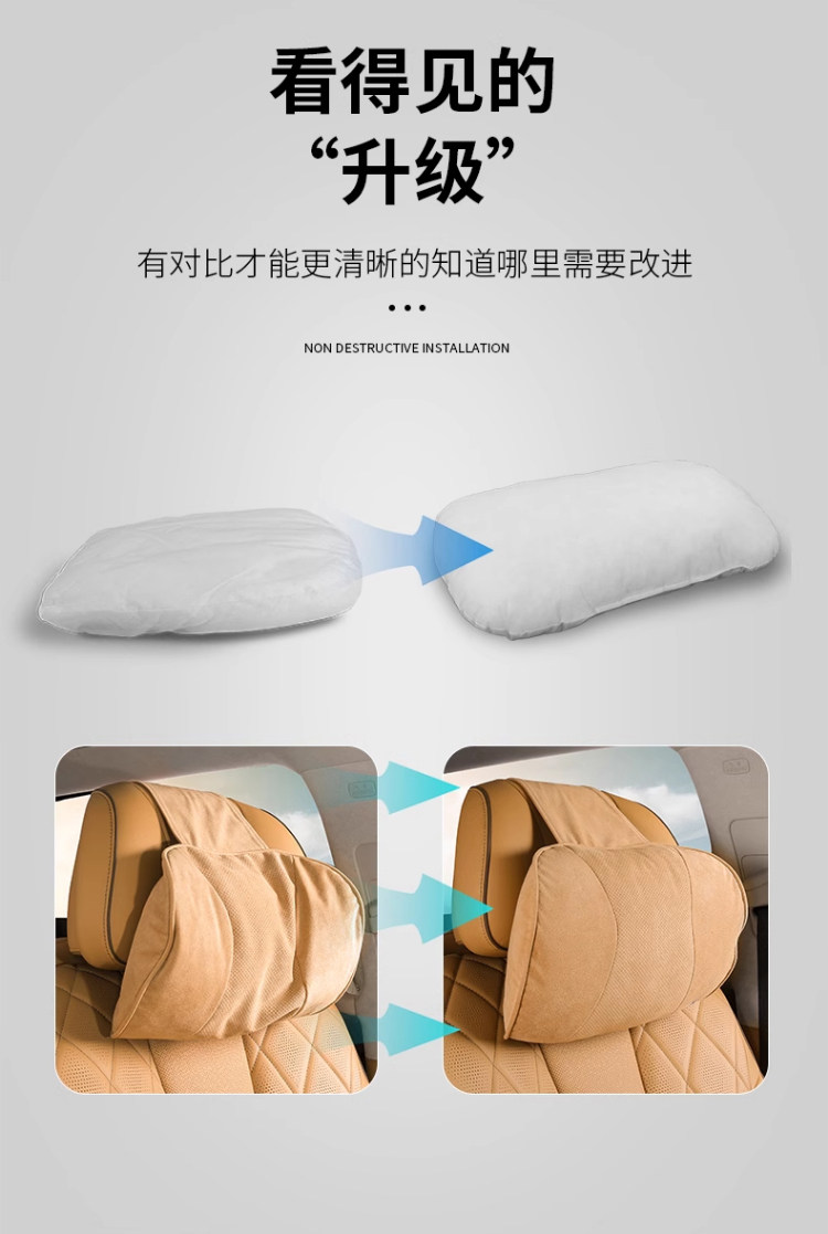Denza D9/Z9Gt/N7/N8 Mall Store Headrest and Lumbar Support Denza Car Neck Pillow Set In-Car Cushion