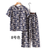 Летняя одежда для матери, комплект для пожилых людей, футболка, для среднего возраста, короткий рукав