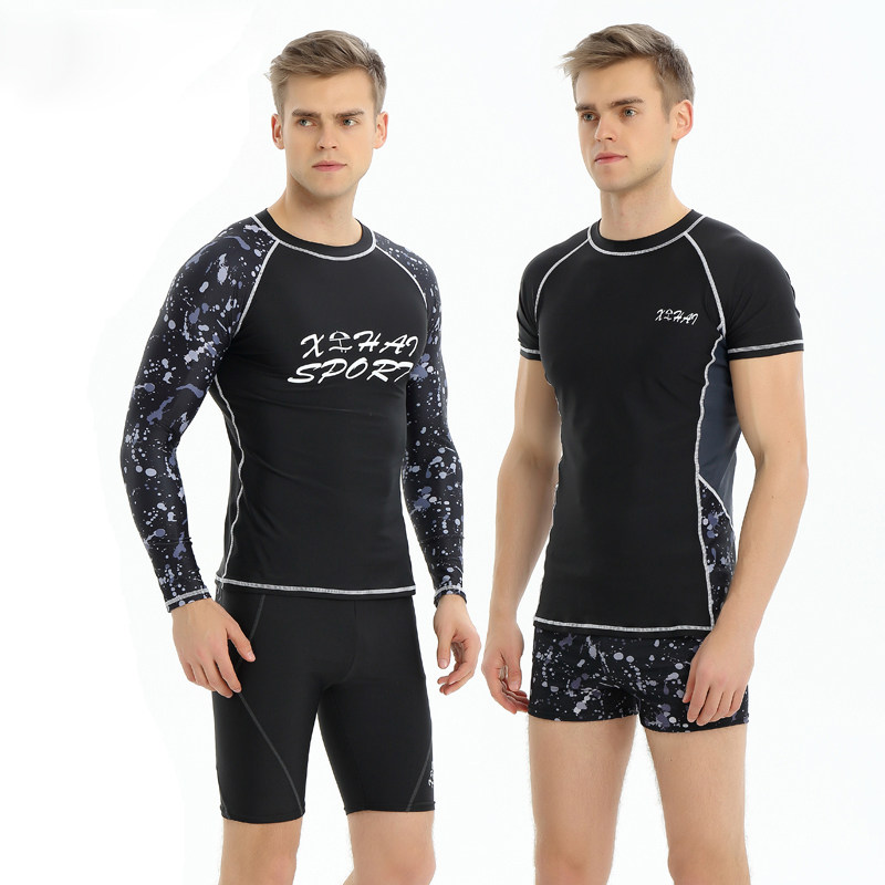 Men's swimsuit suit adult men's swimsuit swimsuit flat corner fashion large number five-point combined sunscreen