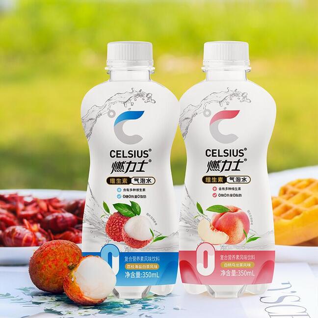 燃力士维生素气泡水无糖饮料0脂肪350ml*6瓶