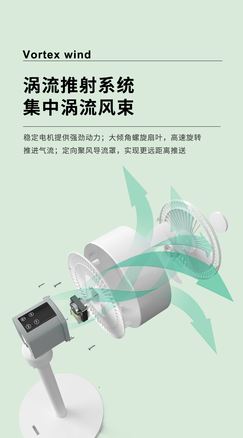夏新 空气循环扇 涡轮对流扇 图4