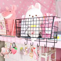 University Students Dormitory Bedside Iron Art Hanging Basket Female Dorm Room Upper Bunk Bed bedside Bedside Containing Box Shelve