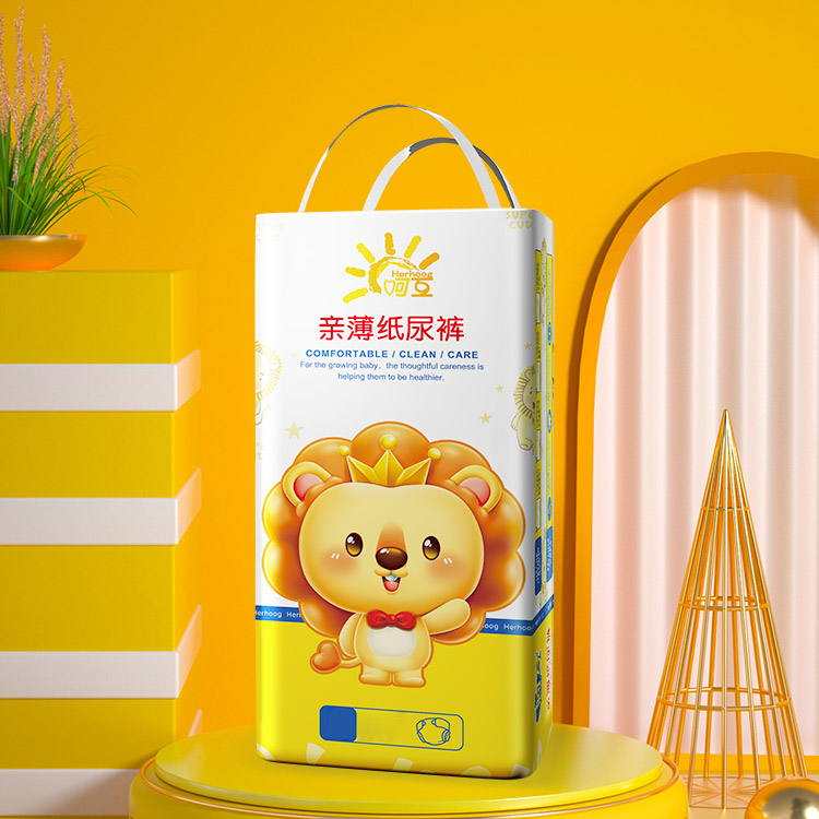 Huhu baby baby diapers S M L XL size ultra-thin breathable diapers newborn economy