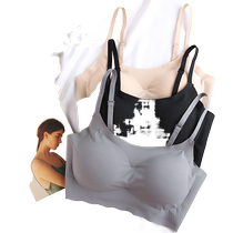 Seamless breathable one-piece sports bra for women comfortable push-up shock-proof wire-free sleep bra lightweight