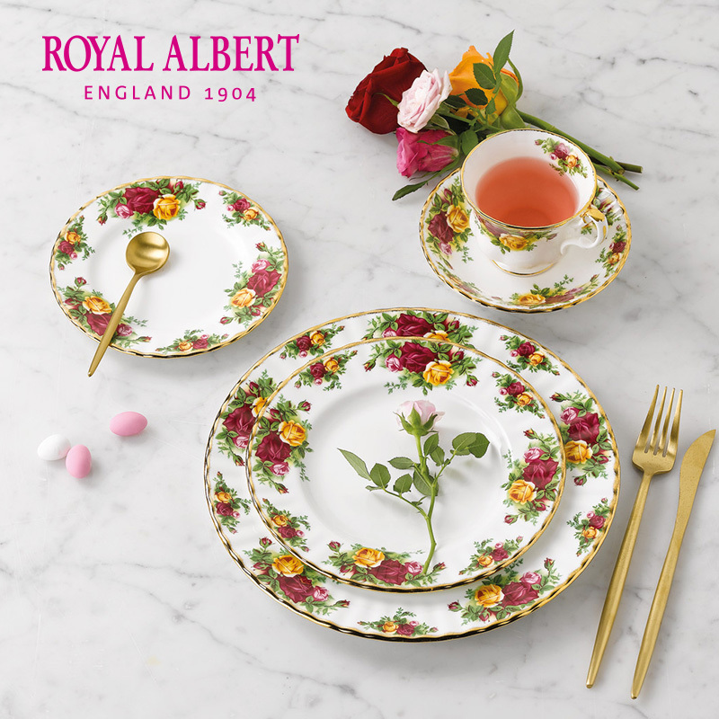 Royal Albert British Royal Albert Bone China Old Town Rose Tableware European Luxury Retro Dinner Plate Royal Albert British Royal Albert Bone China Old Town Rose Tableware European Luxury Retro Dinner Plate