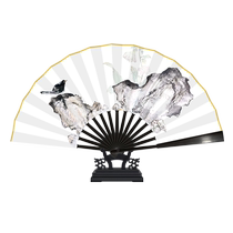Full river red film and TV prop folding fan He stands the same amount of ink-painting folding fan with the same classic retro ancient wind custom