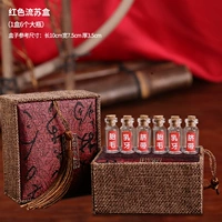 Подарочная коробка, браслет из красной нити, наклейка, бутылка, 6 шт