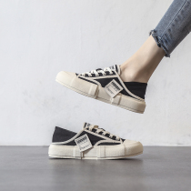 4 7F ten thousand people plant grass -- Amy Designer -- Sail Cloth Shoes Woman Summer Money breathable two-to-foot small white shoes ~