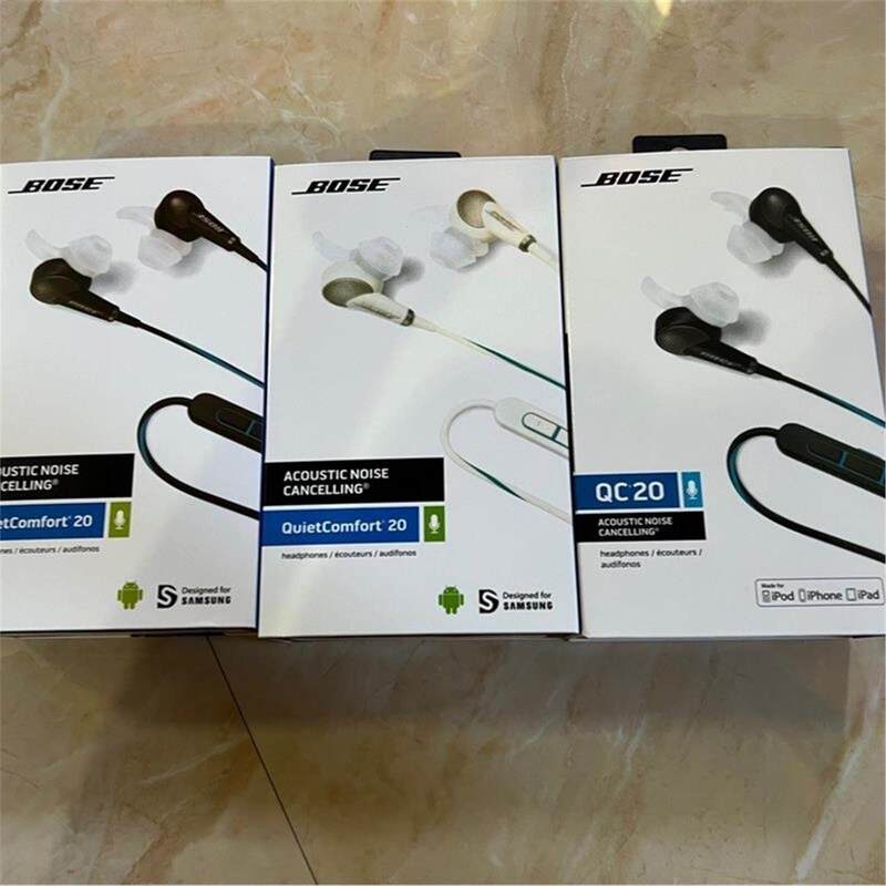 2024 New Model Export Version Qc20 Active Noise-Cancelling Headphones, Active Noise Reduction Earbuds, Music and Call Line-Controlled Headphones