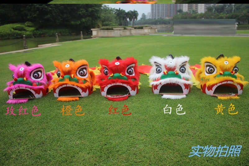 Lion head lion dance and spring children's suit lion head toddler props tiger year kindergarten New Year's small lion dance performance