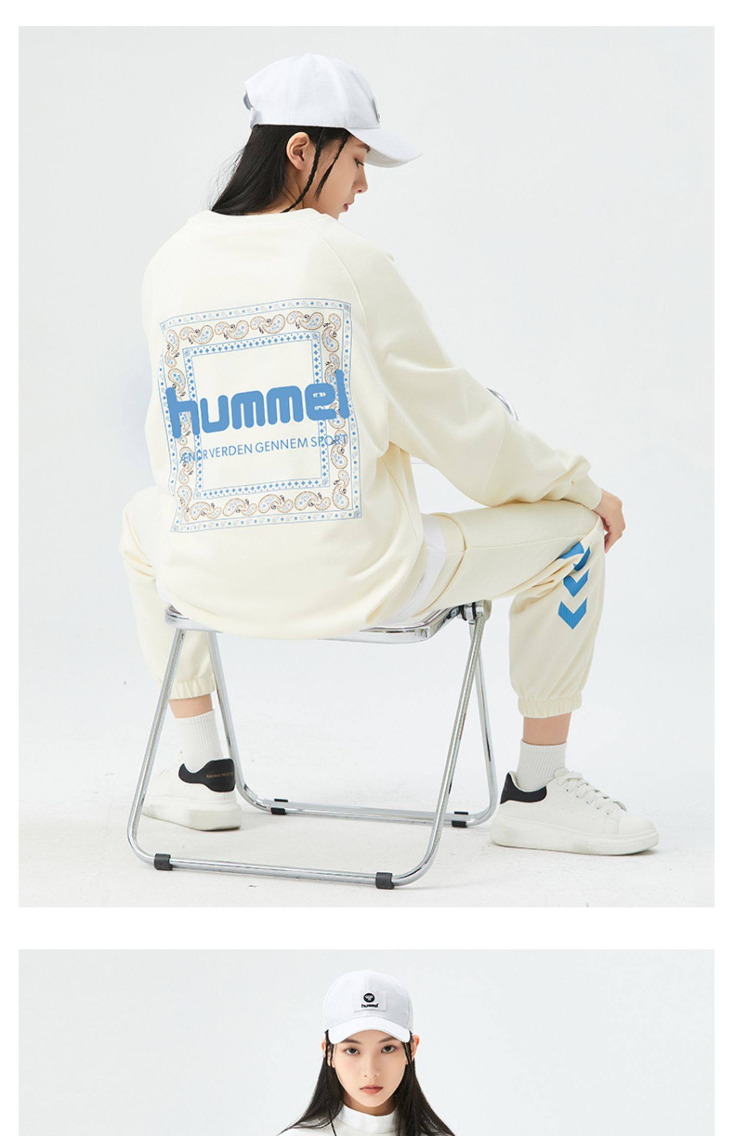 Hummel 大黄蜂 23年春季款 腰果印花 情侣款 运动套装 天猫优惠券折后¥239包邮(¥309-70)5色可选