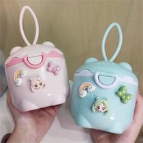Cute baby milk powder box portable portable sealed baby rice flour packaging box storage filling moisture-proof large size
