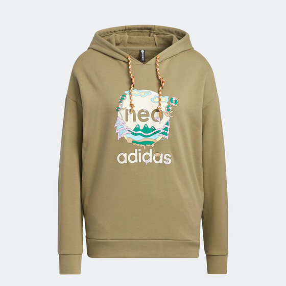 Adidas/阿迪达斯官方正品Neo时尚新款女子连帽运动套头卫衣HN2349
