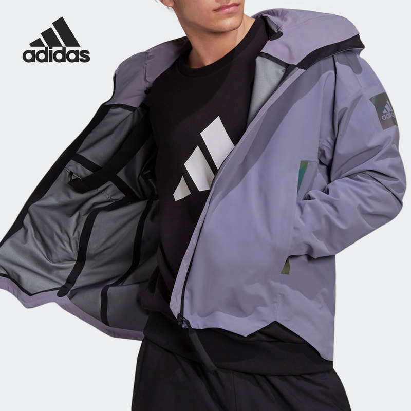 Adidas/Adidas Genuine New Men's Outdoor Sports Hooded Waterproof Raincoat Jacket Gt6576 Adidas/Adidas Genuine New Men's Outdoor Sports Hooded Waterproof Raincoat Jacket Gt6576