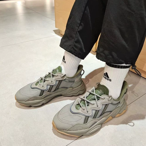 Adidas/Adidas Подлинная серия Clover ozweego Мужчины и женские антикварные износостойкие туфли Daddy EE6461