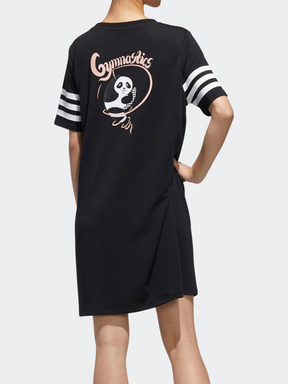 adidas/adidas 정품 네오 여성 느슨한 프린트 스트레치 클래식 컴포트 드레스 gk1557