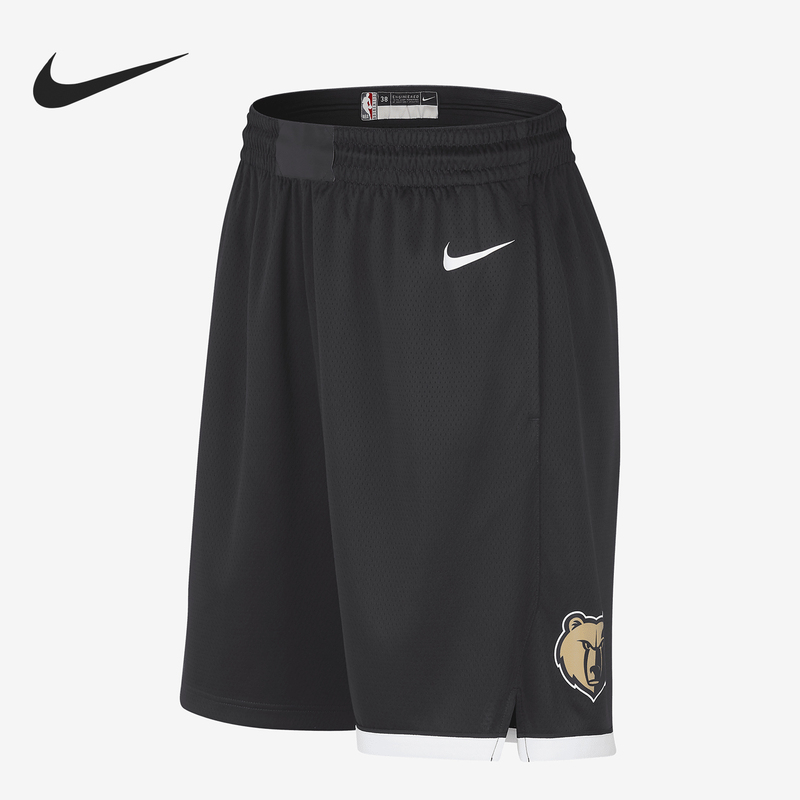 Nike/Nike Genuine Memphis Grizzlies Nba Men's Loose Sports Shorts Dx8707-010 Nike/Nike Genuine Memphis Grizzlies Nba Men's Loose Sports Shorts Dx8707-010
