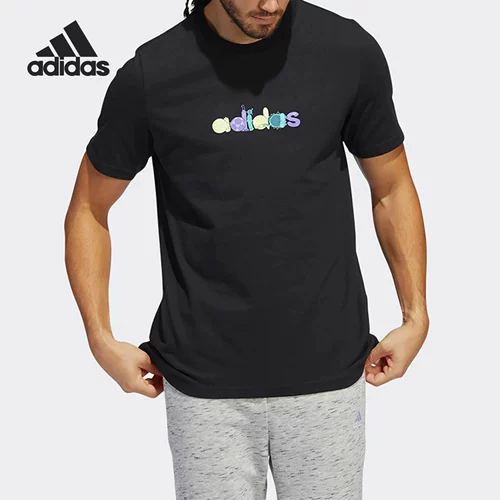 Adidas/阿迪达斯 Комфортная дышащая футболка для отдыха, официальный продукт