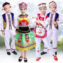 Dali Bai ethnic clothing new ethnic childrens performance suit Yunnan Dali embroidered ethnic style ethnic minority clothing