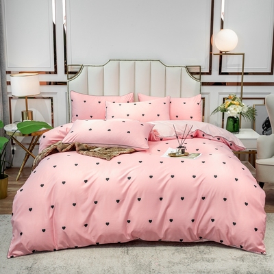 2021夏季新款水洗百搭时尚印花全真丝床上用品耐脏轻柔易干四件套