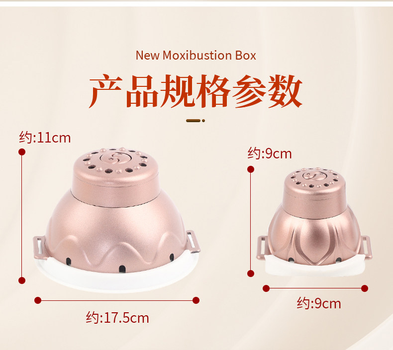 Portable Moxibustion Box Ai Jiu He with 54 Aged Moxa Cones for Abdominal Warm Heat Therapy in use