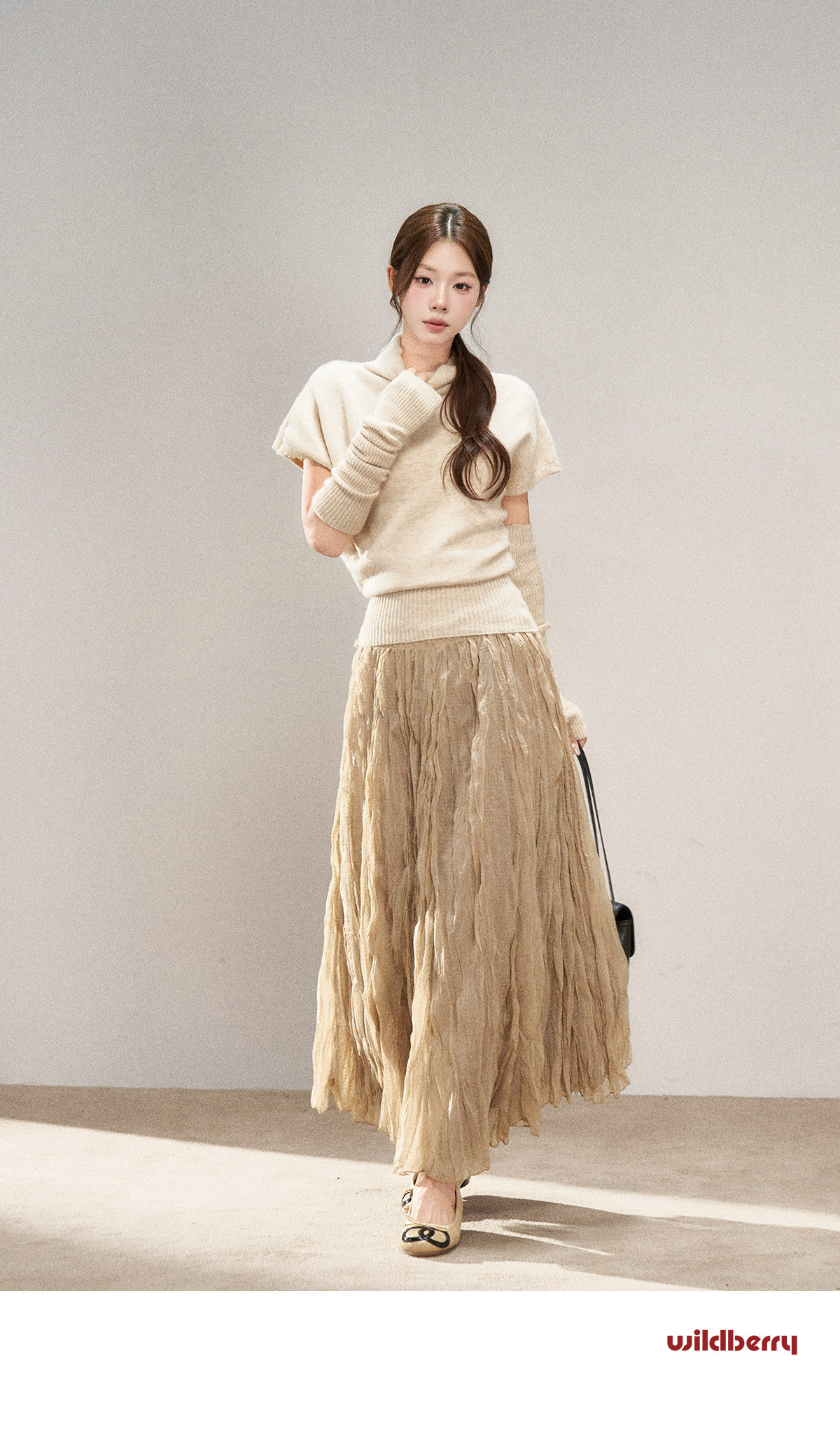 Wildberry Half-Neck Knit Sweater