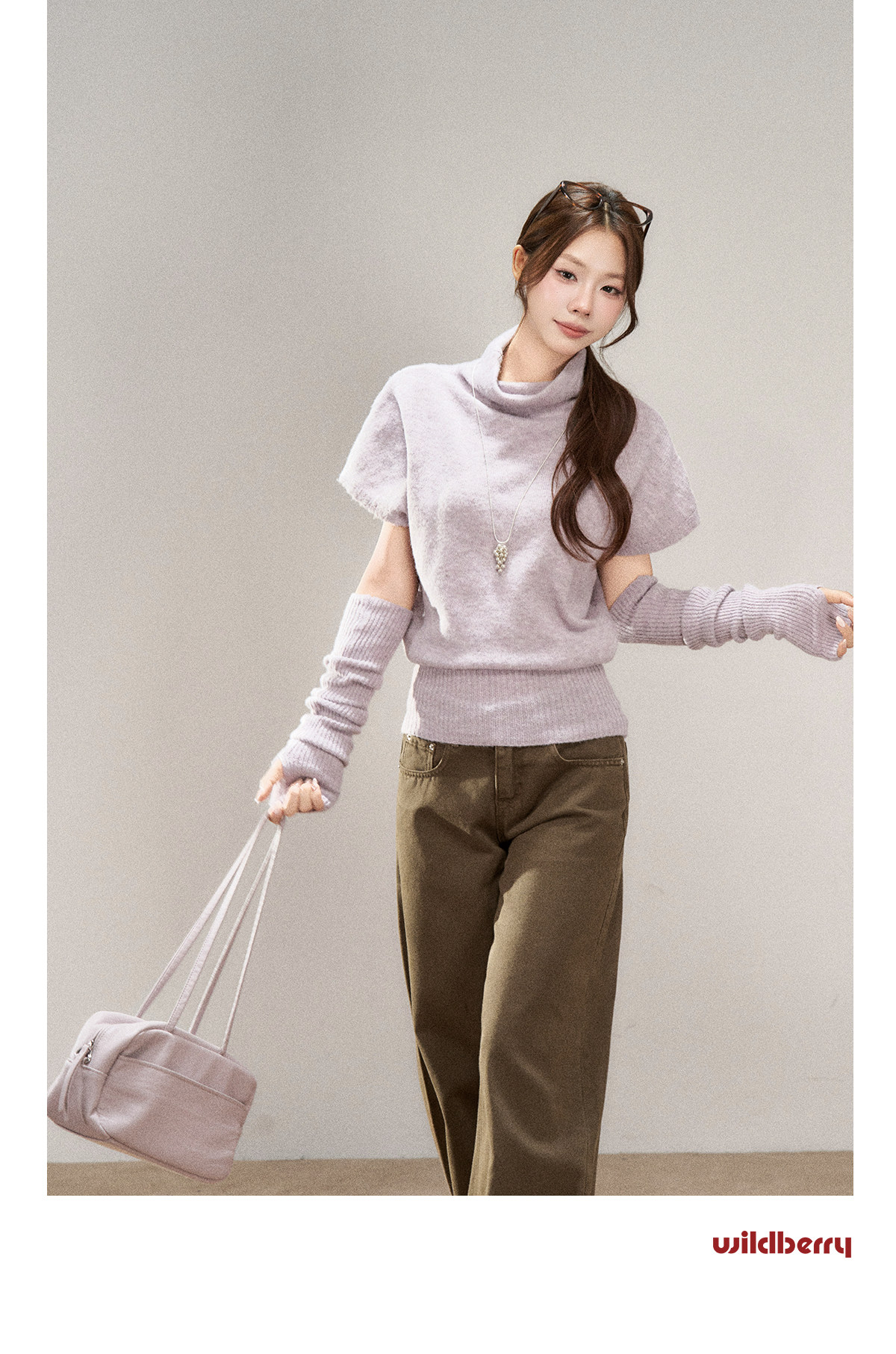 Wildberry Half-Neck Knit Sweater