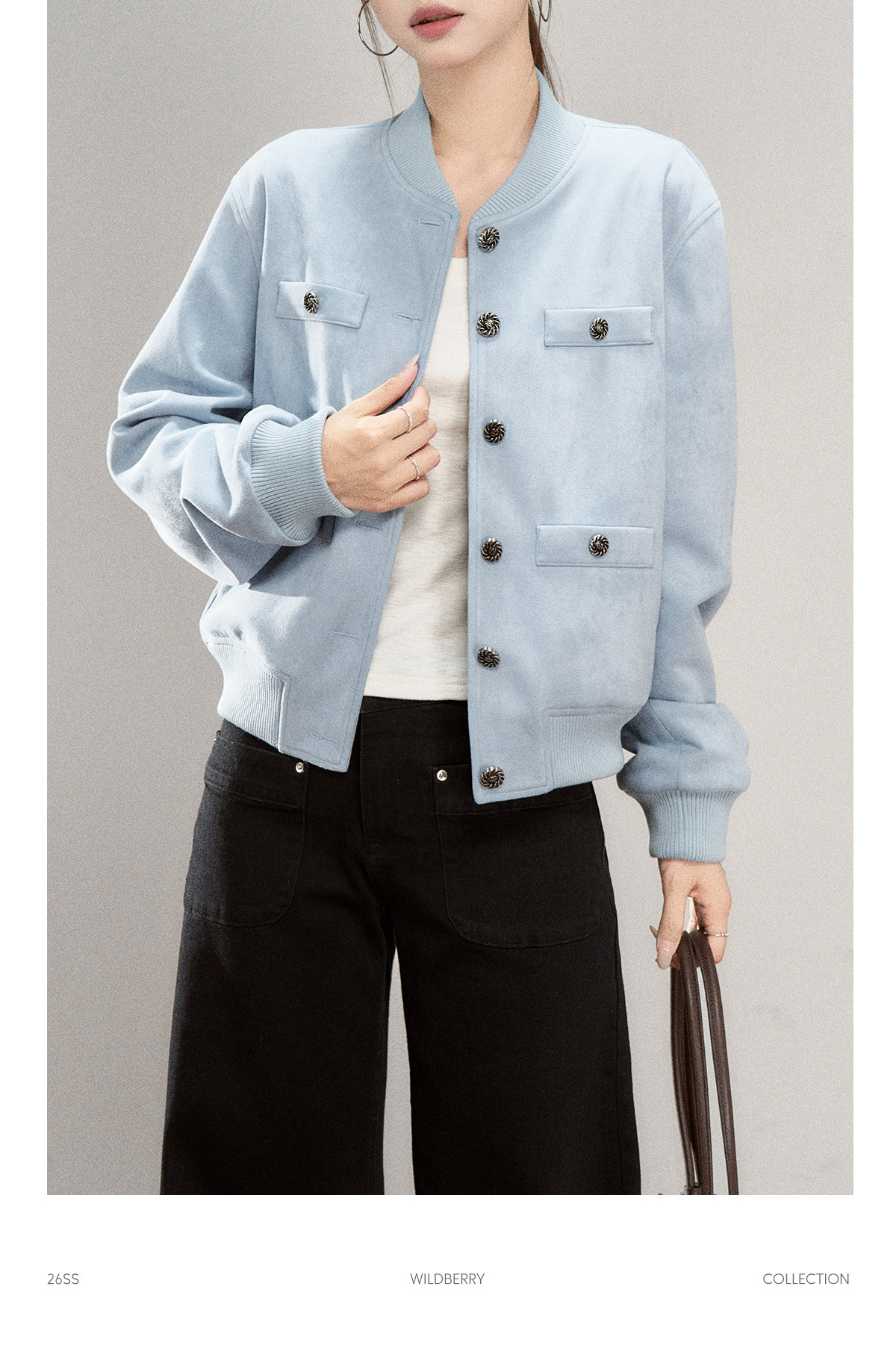 Wildberry Suede Bomber Jacket