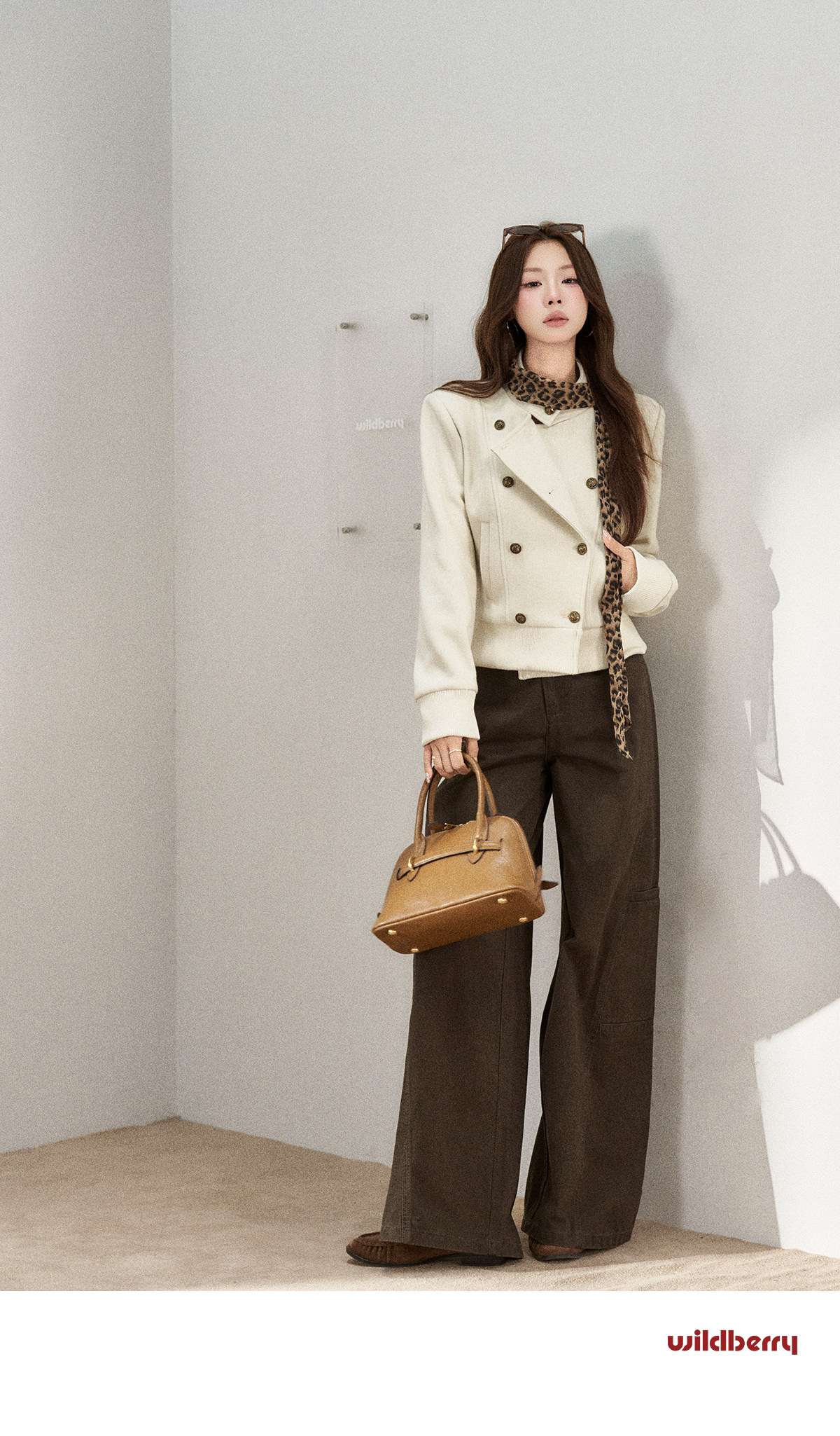 Wildberry Double-Breasted Cropped Jacket