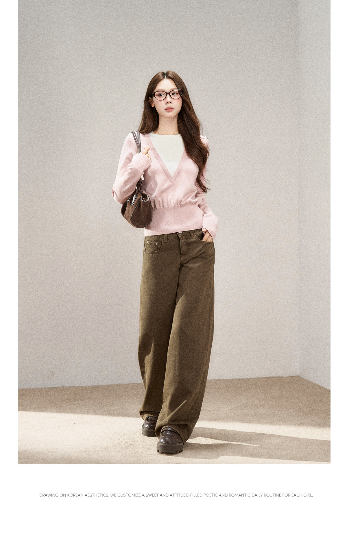 Wildberry Brown Wide-Leg Jeans