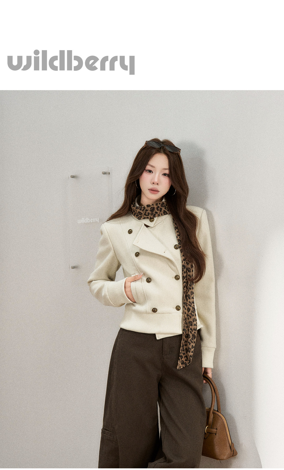 Wildberry Double-Breasted Cropped Jacket