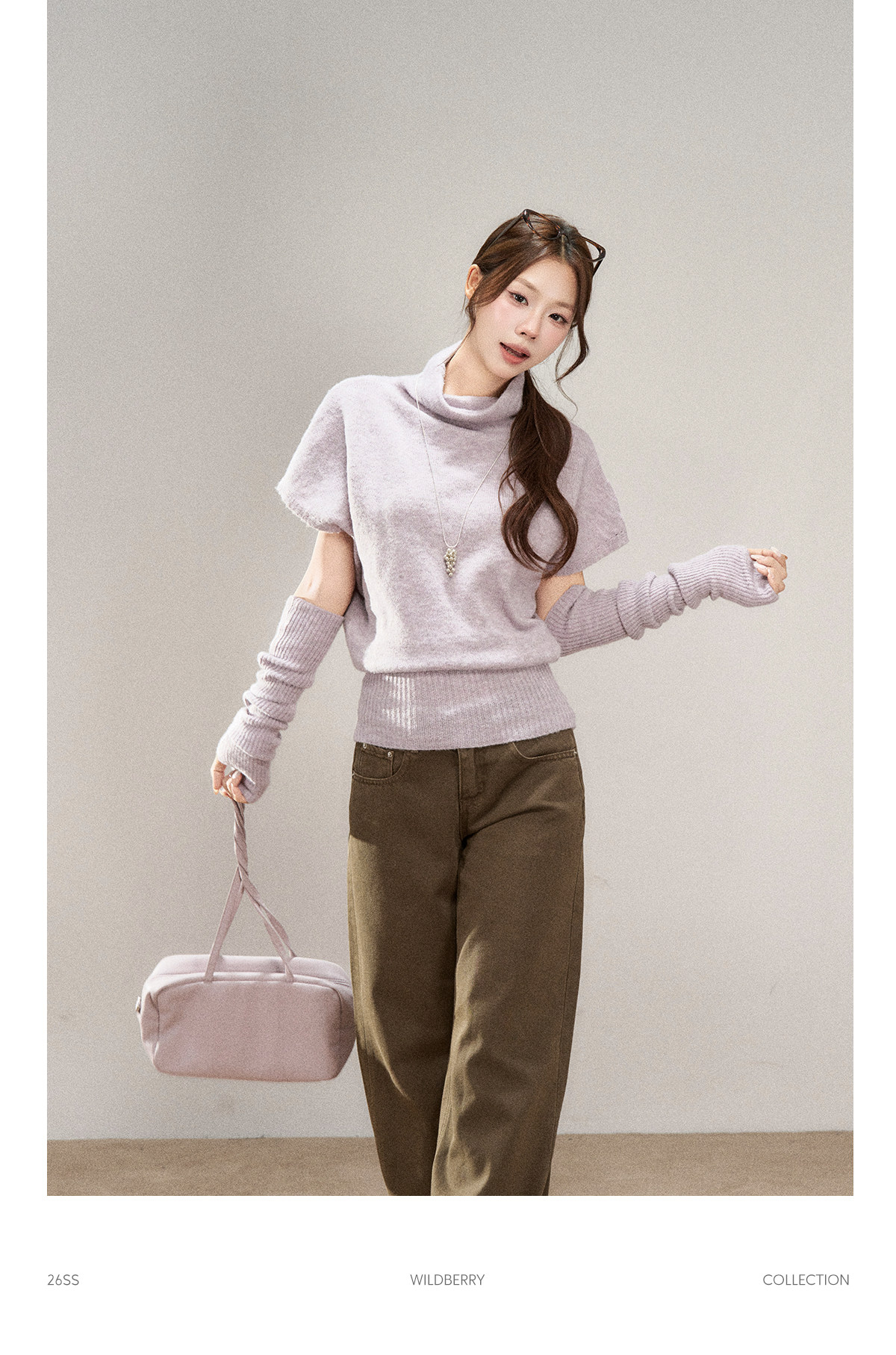 Wildberry Half-Neck Knit Sweater