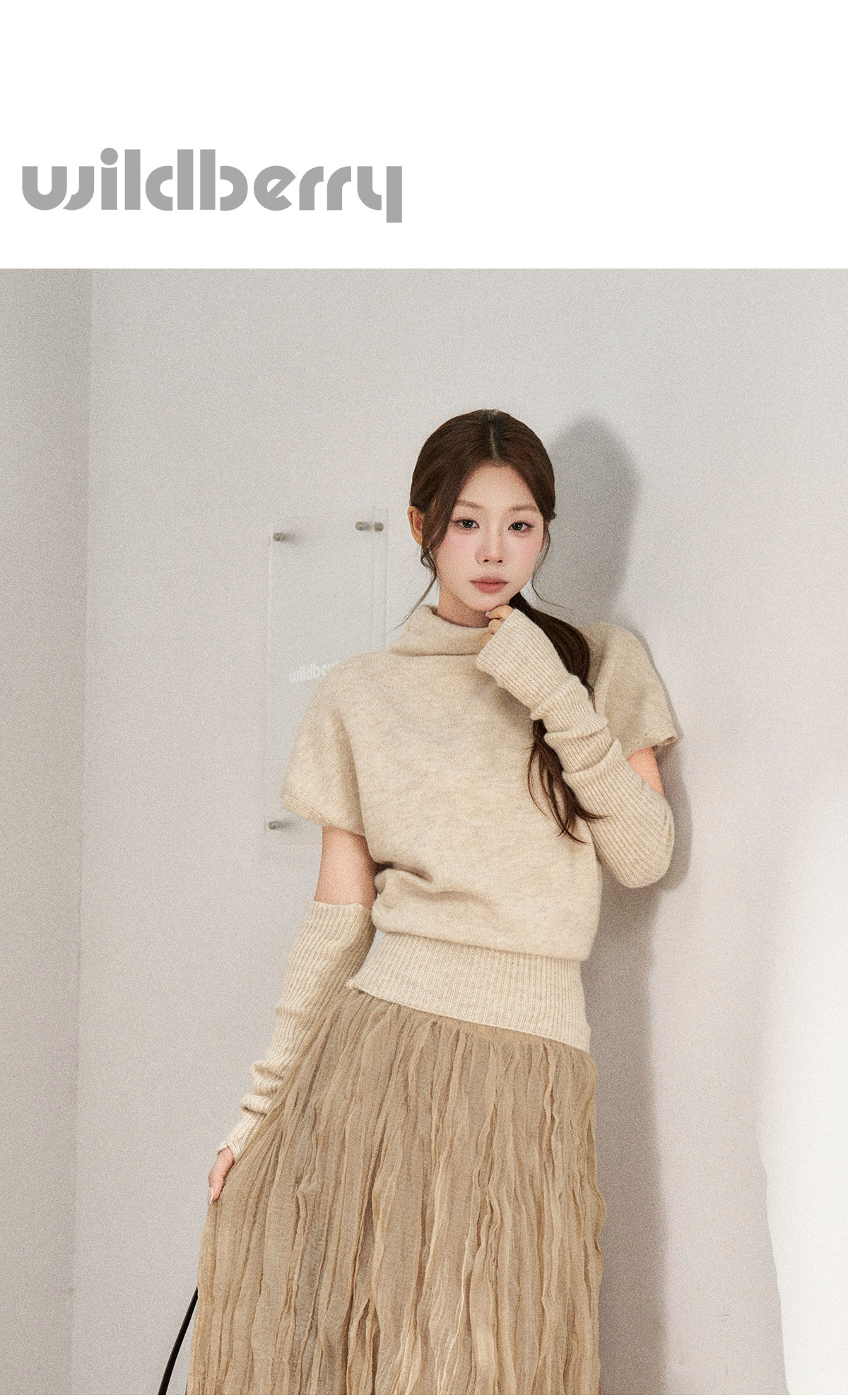 Wildberry Half-Neck Knit Sweater
