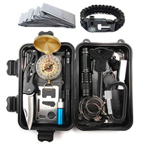 Outdoor travel camping Multi-function EDC equipment Emergency tool set Field adventure first aid box camp supplies